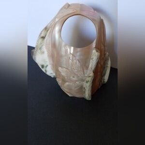 Gorgeous Hand Carved Mother o Pearl Nautilus Sea Shell Décor Beach Coastal Ocean